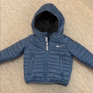 Nike Kids' Blue Hooded Jacket